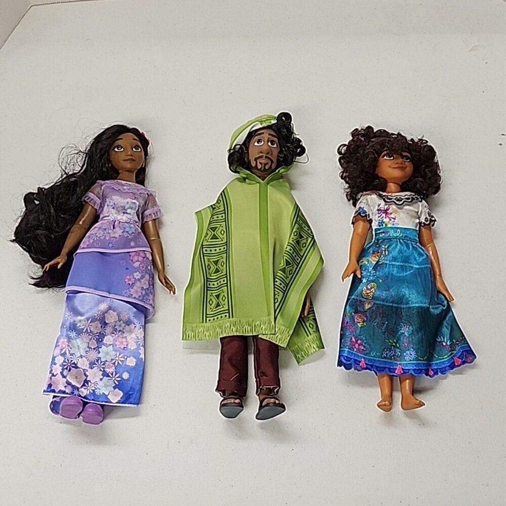 Disney Encanto 3 Doll Set: Isabela, Mirabel, & Bruno Madrigal Fashion Dolls 11"